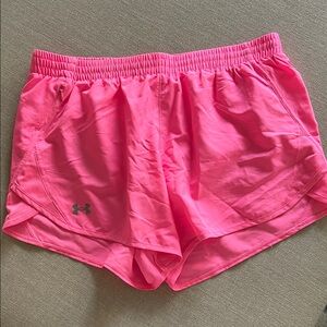 Under Armour Women's Neon Pink Athletic Running Shorts